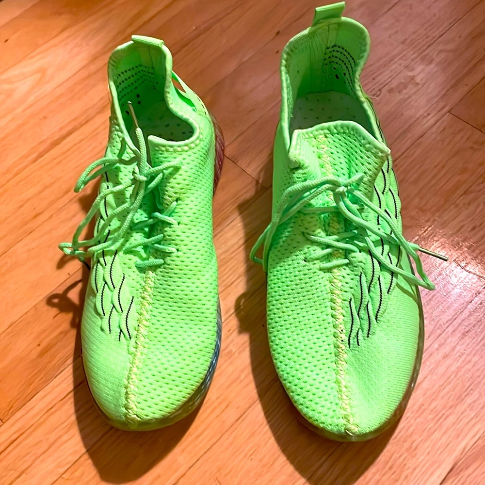 Size 10 Comfy Neon Sneakers Womans